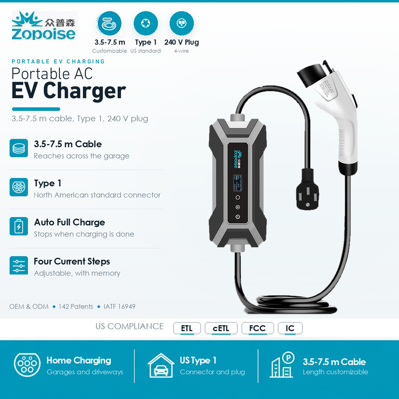 ZA08 US Edition – Portable EV Charger